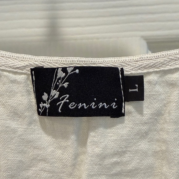 Cream Asymmetrical Button Blouse - Picture 2 of 5